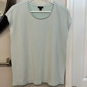 Ann Taylor Factory Light Seafoam Short Sleeve Tee Size M